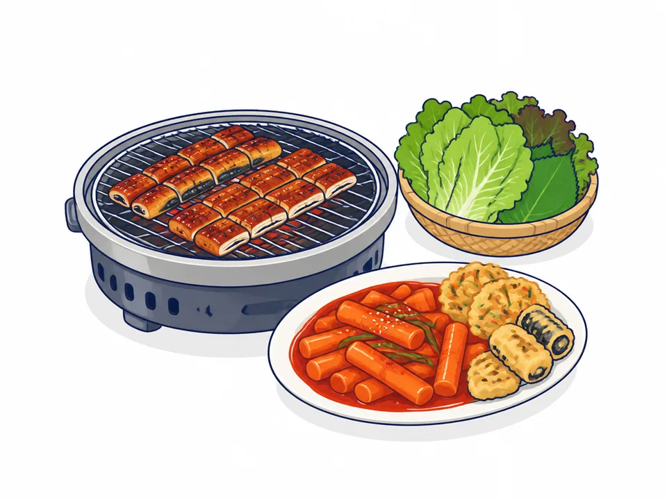 Eat like Changbin: grilled eel, Busan tteokbokki and the Suwon dinosaur café