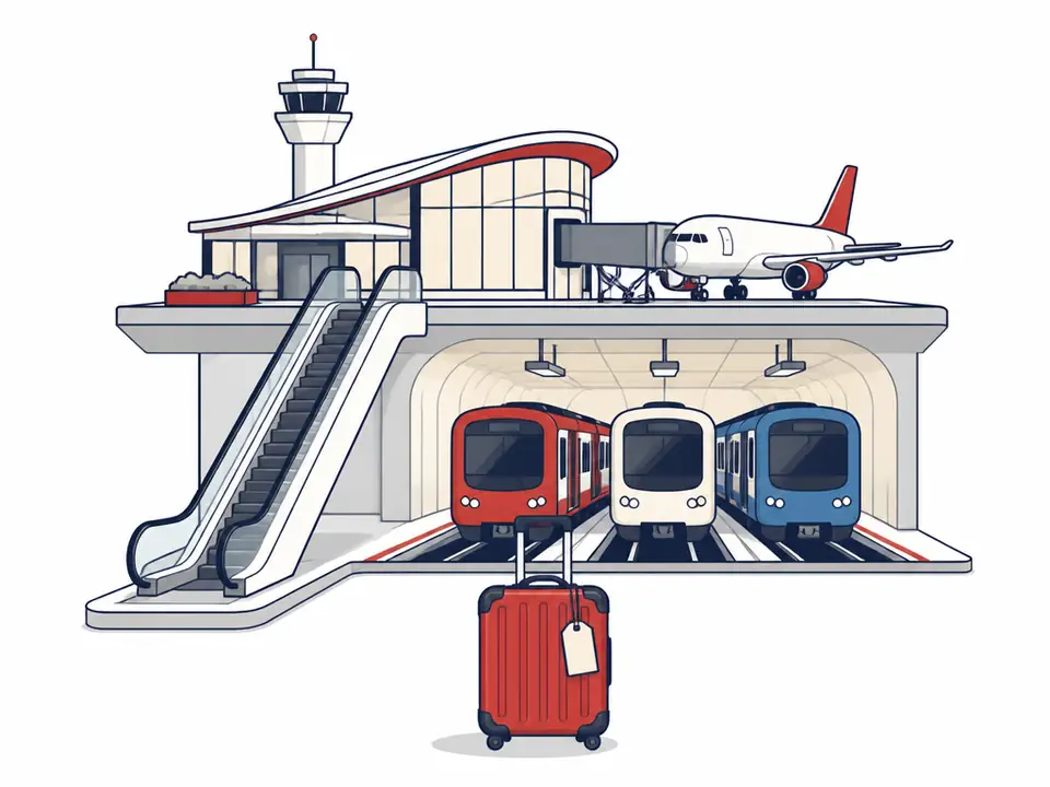 Gimpo Airport arrival: AREX, Line 5 and Line 9