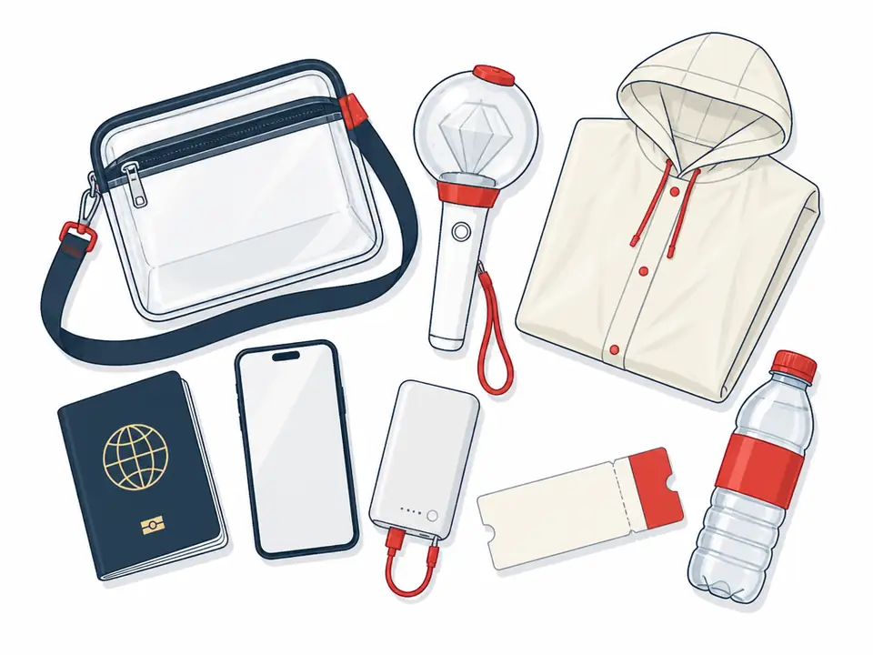 Checklist para el día del concierto de K-pop en Corea (primera vez)