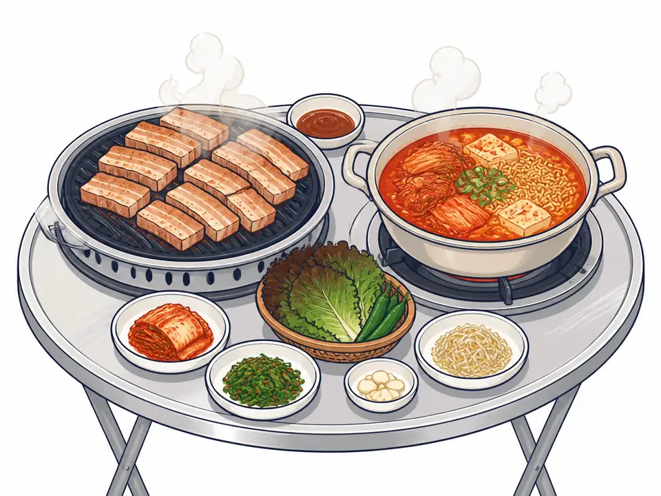 Halmeonijip (la casa de la abuela) — Parrilla coreana