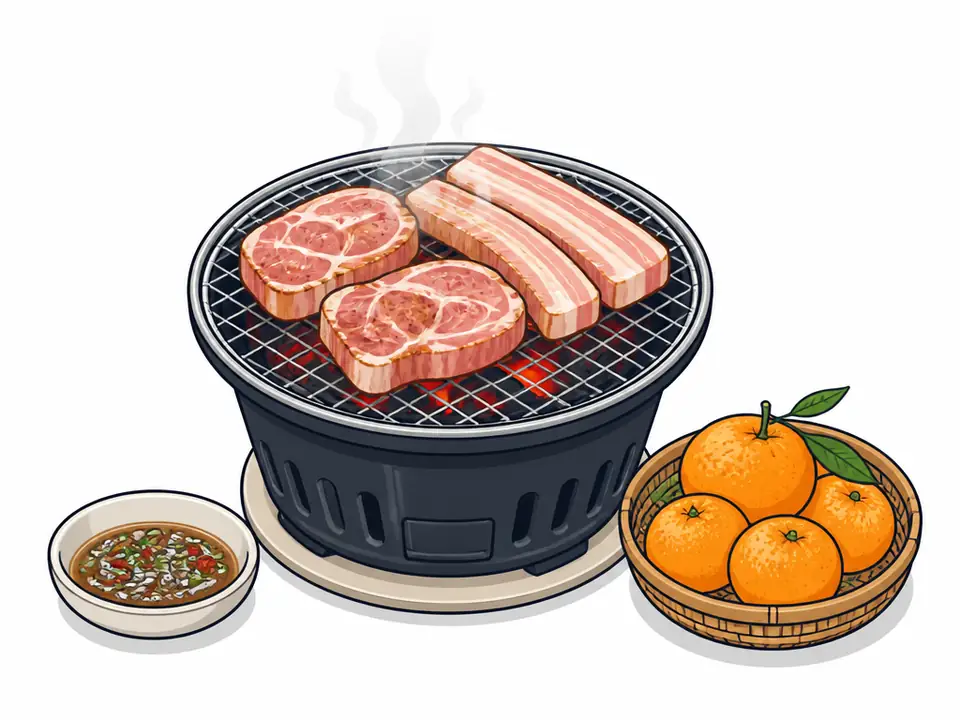 Nice Guys (Meotjin Nyeoseokdeul) Seogwipo — Korean BBQ (Jeju black pork)