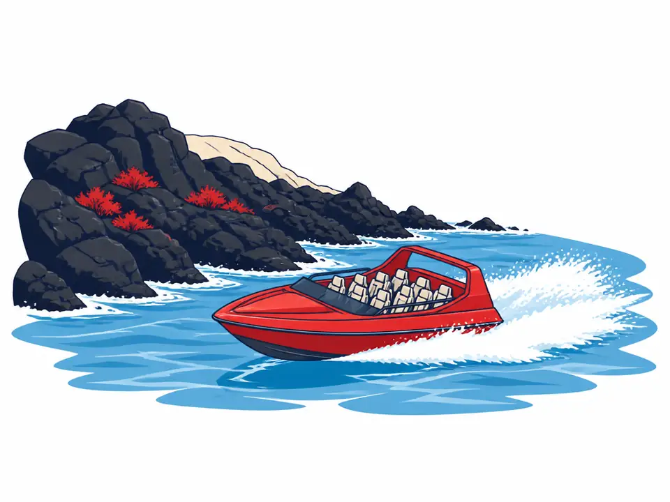 Pongdang Jeju (paseo en jet boat) — Jet boat y deportes acuáticos